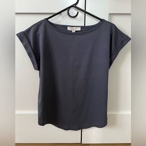 Loft Modern Wedge Tee. Pretty purple/grayish color. Size small. Tags attached